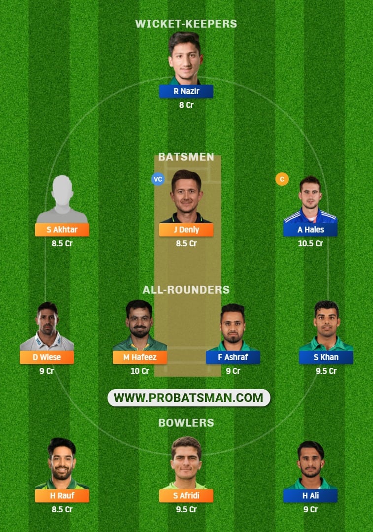 LAH vs ISL Dream11 Fantasy Team Prediction