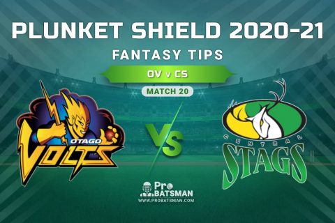 OV vs CS Dream11 Prediction, Fantasy Cricket Tips: Playing XI, Weather, Pitch Report, Injury Update – Plunket Shield 2020-21, Match 20