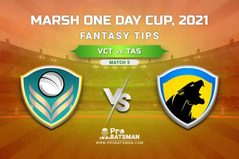 VCT vs TAS Dream11 Prediction, Fantasy Cricket Tips: Playing XI, Weather, Pitch Report, Injury Update – Marsh One Day Cup 2021, Match 5