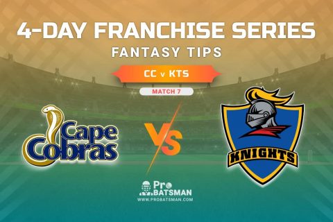 CC vs KTS Dream11 Prediction, Fantasy Cricket Tips: Playing XI, Prediction, Pitch Report and Updates, 4-Day Franchise Series, 2020/21 – Match 7