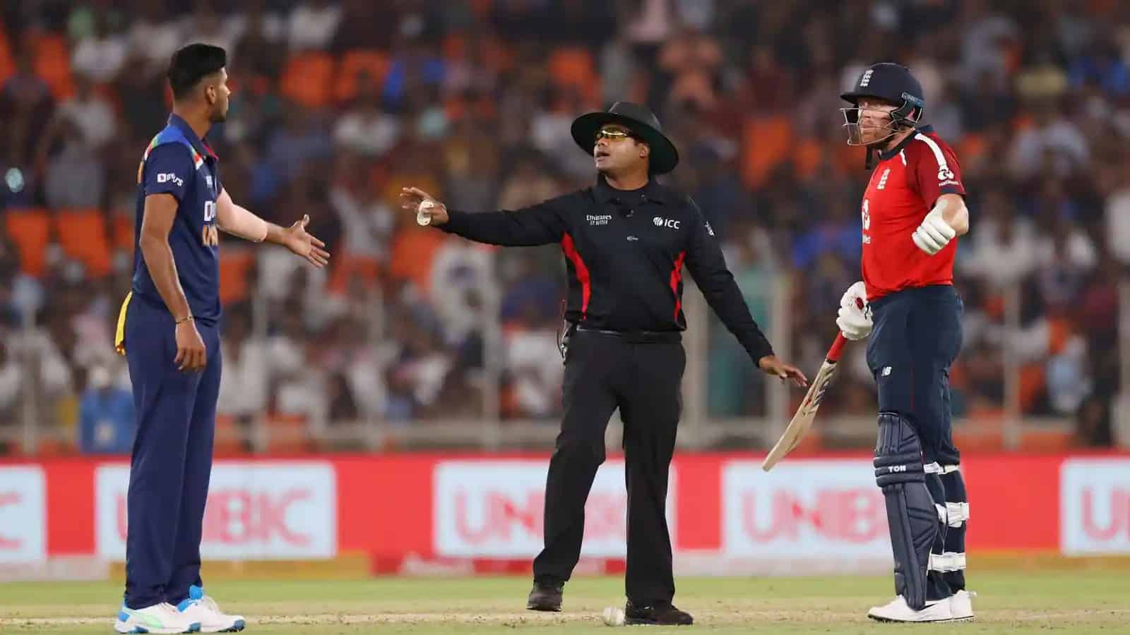 Watch Video: Washington Sundar Engage in Ugly Spat With Jonny Bairstow During First T20I Watch Video: Washington Sundar Engage in Ugly Spat With Jonny Bairstow During First T20I