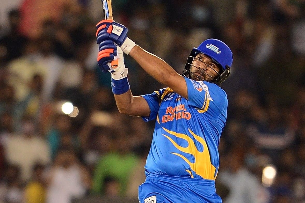 Watch: Yuvraj Singh Smashes 4 sixes in One Over, For 2nd Time in Five Days