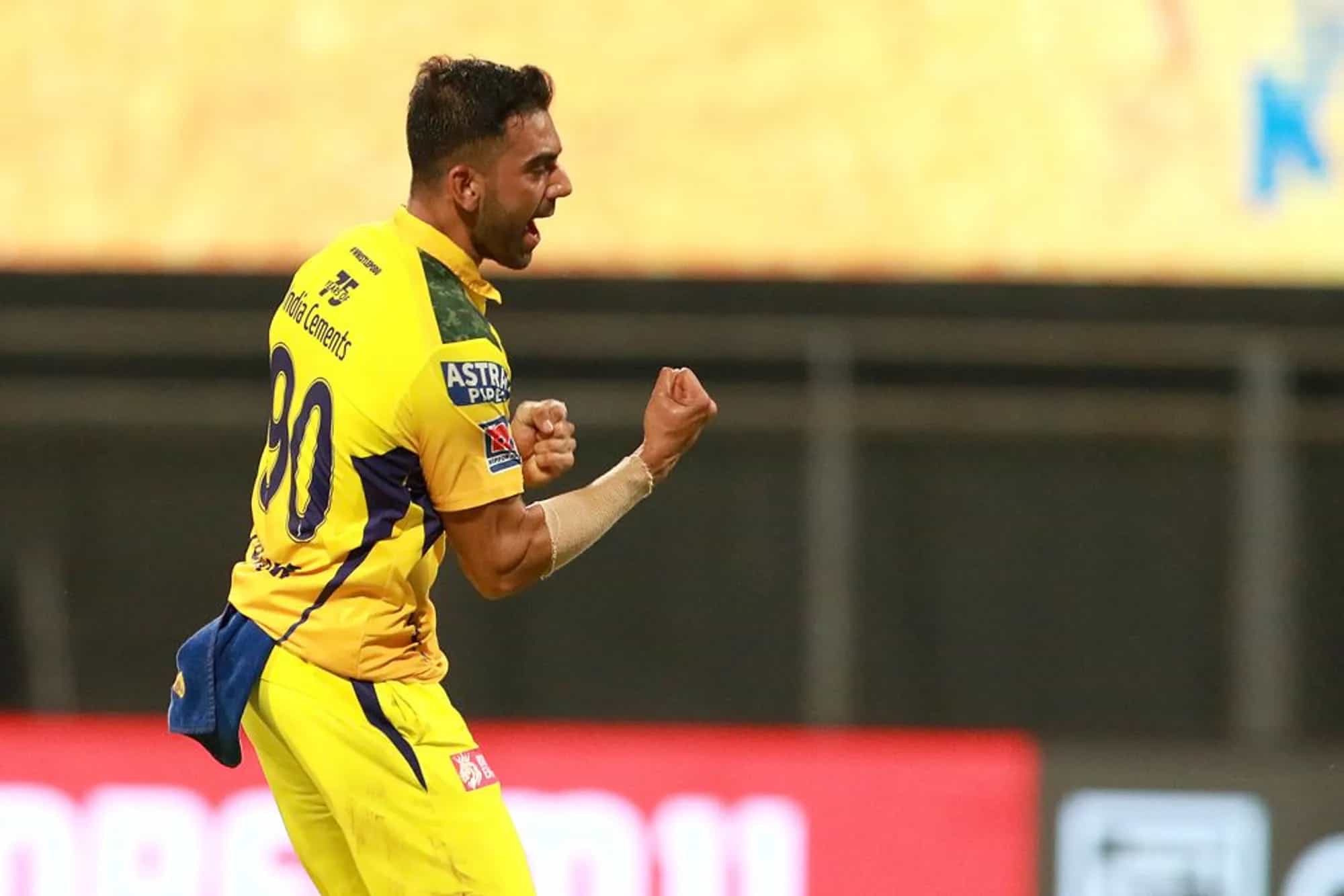 PBKS vs CSK: Deepak Chahar Registers His Best Bowling Figures in The IPL