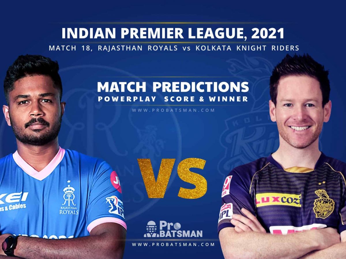 kkr versus rajasthan royals score
