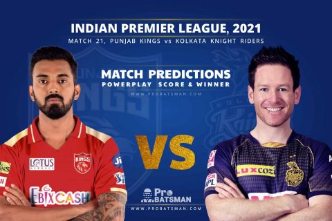 IPL 2021: PBKS vs KKR – Match 21, Match Prediction – Who Will Win Today’s Match?