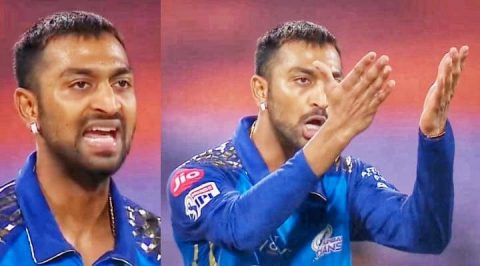 “Tere Me Kis Bat Ka Attitude Hai Bhai?” – Twitterati Slams Krunal Pandya For His Over Aggressive Reactions On The Field