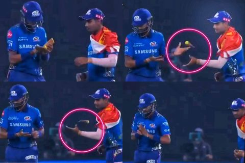 Watch: Krunal Pandya Misbehaved During MI vs RR; Throws Away The Moisturizer Towards Anukul Roy