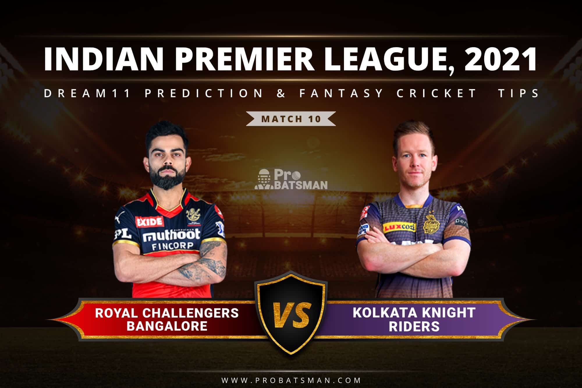 RCB vs KKR Dream11 Prediction: Fantasy Cricket Tips, Playing XI, Pitch Report, Stats & Injury Updates of Match 10, IPL 2021