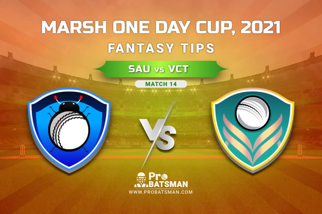 SAU vs VCT Dream11 Prediction, Fantasy Cricket Tips: Playing XI, Weather, Pitch Report, Injury Update – Marsh One Day Cup 2021, Match 14