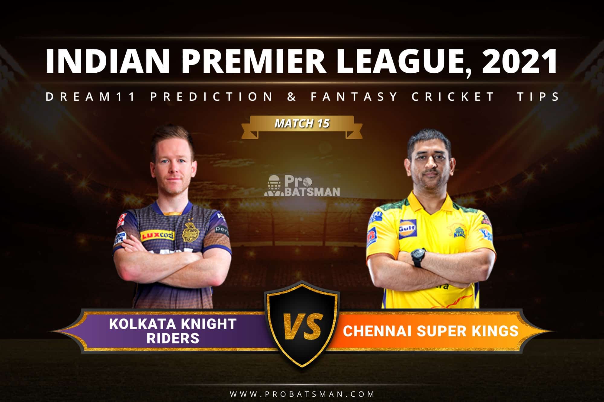 KKR vs CSK Dream11 Prediction: Fantasy Cricket Tips, Playing XI, Pitch Report, Stats & Injury Updates of Match 15, IPL 2021