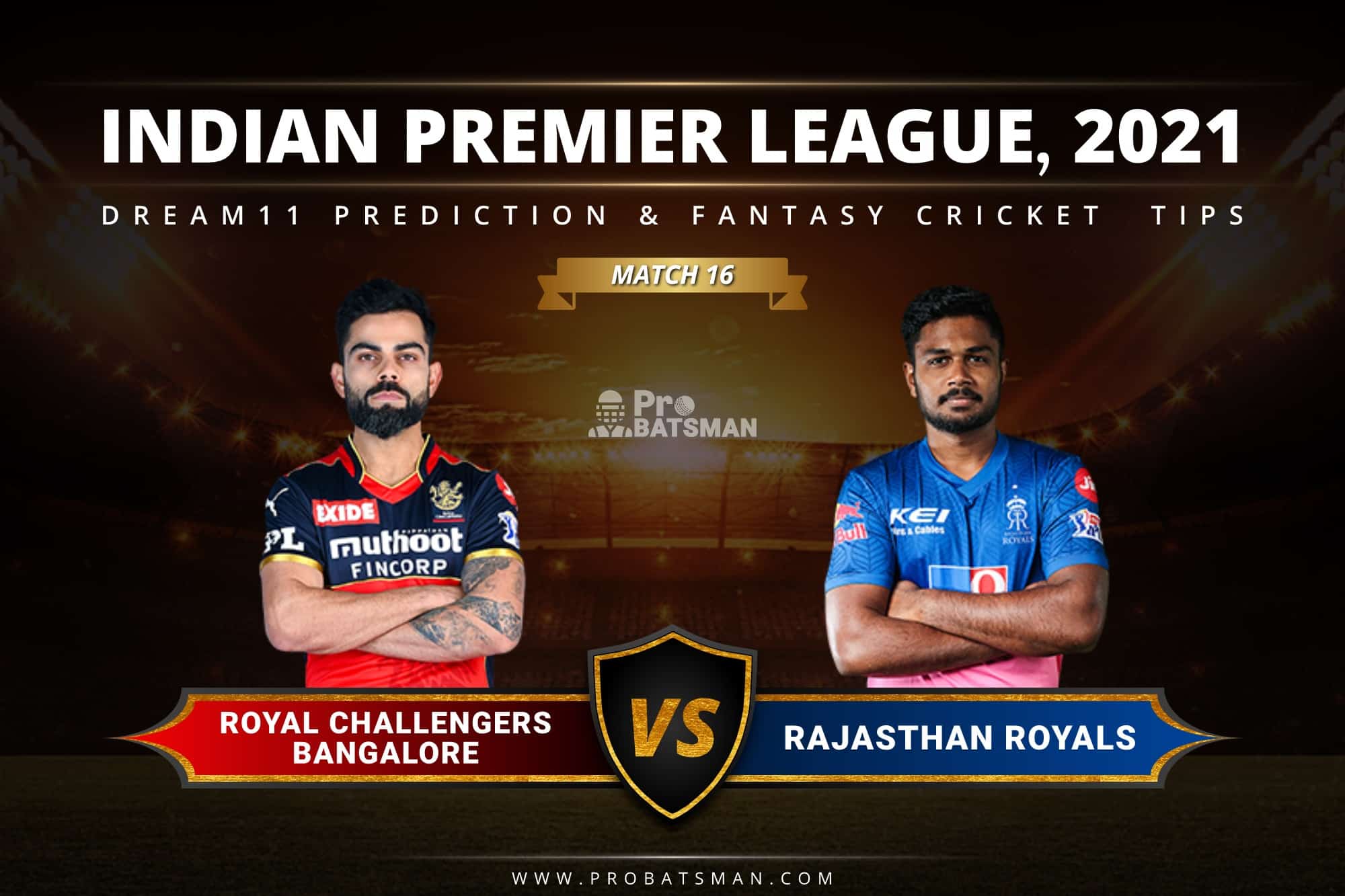 RCB vs RR Dream11 Prediction: Fantasy Cricket Tips, Playing XI, Pitch Report, Stats & Injury Updates of Match 16, IPL 2021 RCB vs RR Dream11 Prediction: Fantasy Cricket Tips, Playing XI, Pitch Report, Stats & Injury Updates of Match 16, IPL 2021