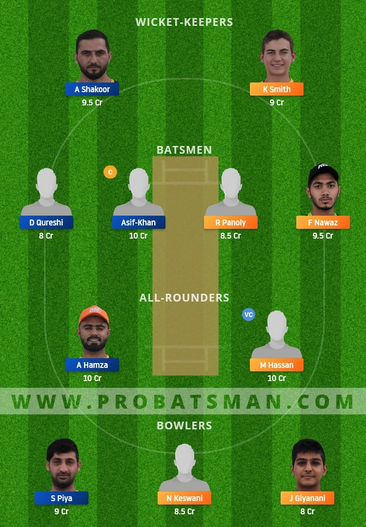 DUB vs AJM Dream11 Fantasy Team Prediction