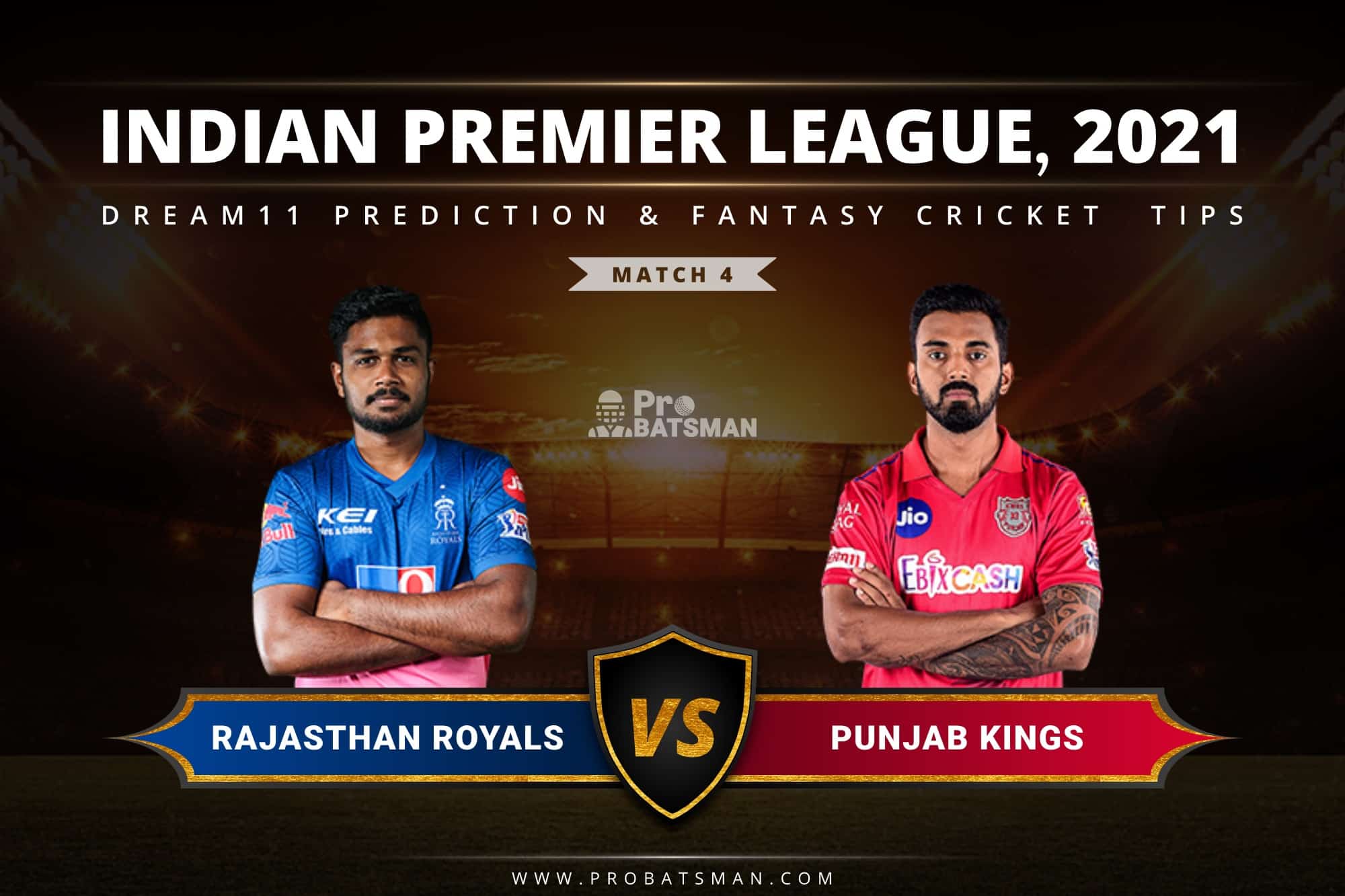 IPL 2021, Match 1 - RR vs PBKS Dream11 Prediction: Fantasy Cricket Tips, Playing XI, Pitch Report, Stats, Match & Injury Updates