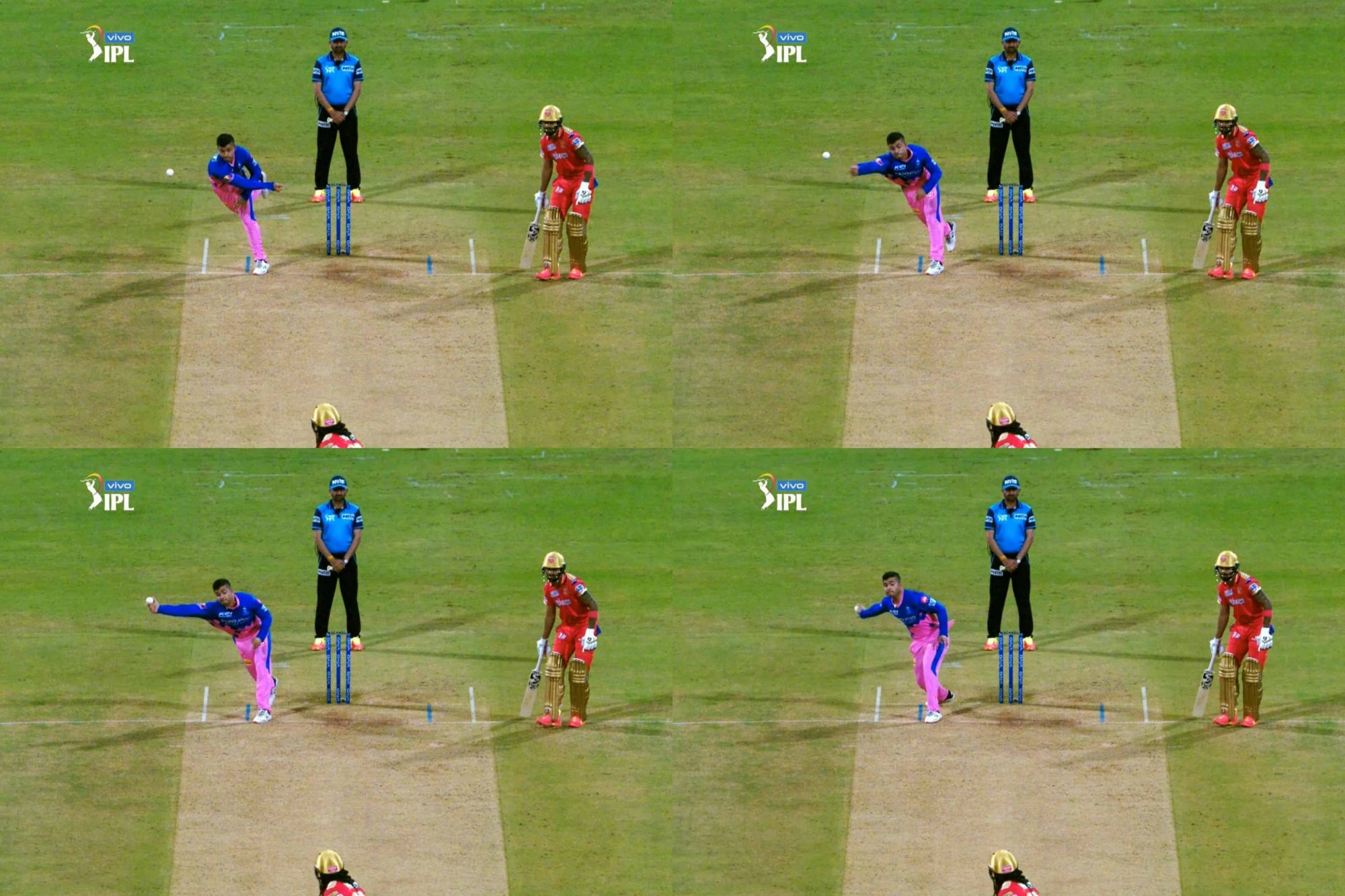 IPL 2021: Riyan Parag Bowls A Strange Side-Arm Delivery To Chris Gayle, Gets Warning From Umpire
