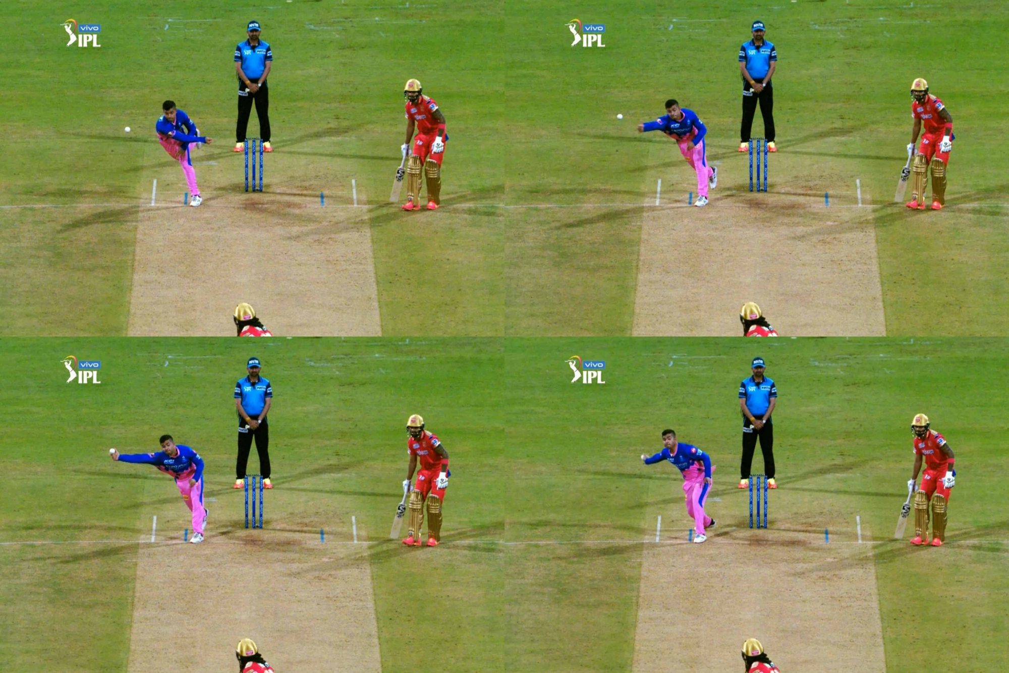 IPL 2021: Riyan Parag Bowls A Strange Side-Arm Delivery To Chris Gayle, Gets Warning From Umpire