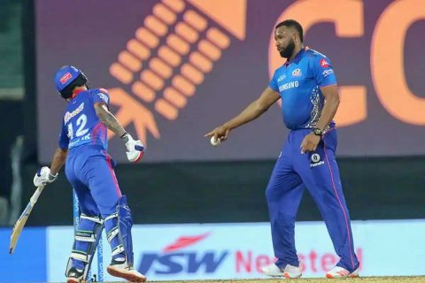 Watch: Kieron Pollard Gives ‘Mankad’ Warning To Shikhar Dhawan During DC vs MI
