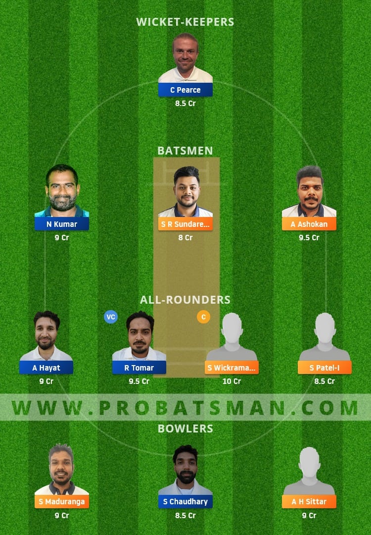 PCK vs VCC Dream11 Fantasy Team Prediction