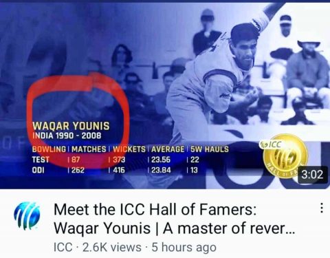 Waqar Younis Played For India? ICC Made A Huge Blunder In YouTube Post