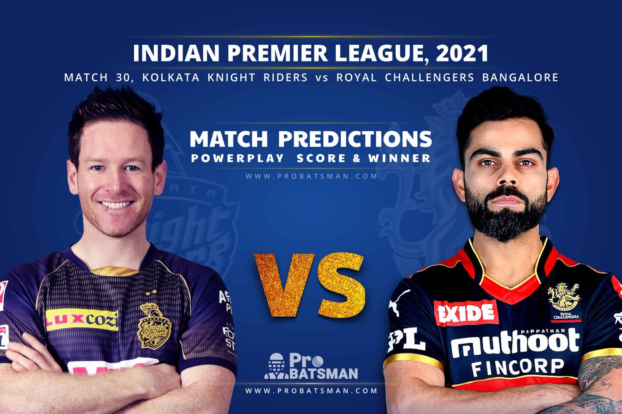 IPL 2021: KKR vs RCB – Match 30, Match Prediction – Who Will Win Today’s Match?