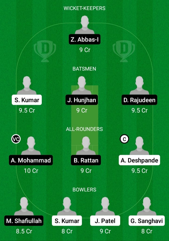 KCC vs BBS Dream11 Fantasy Team Prediction