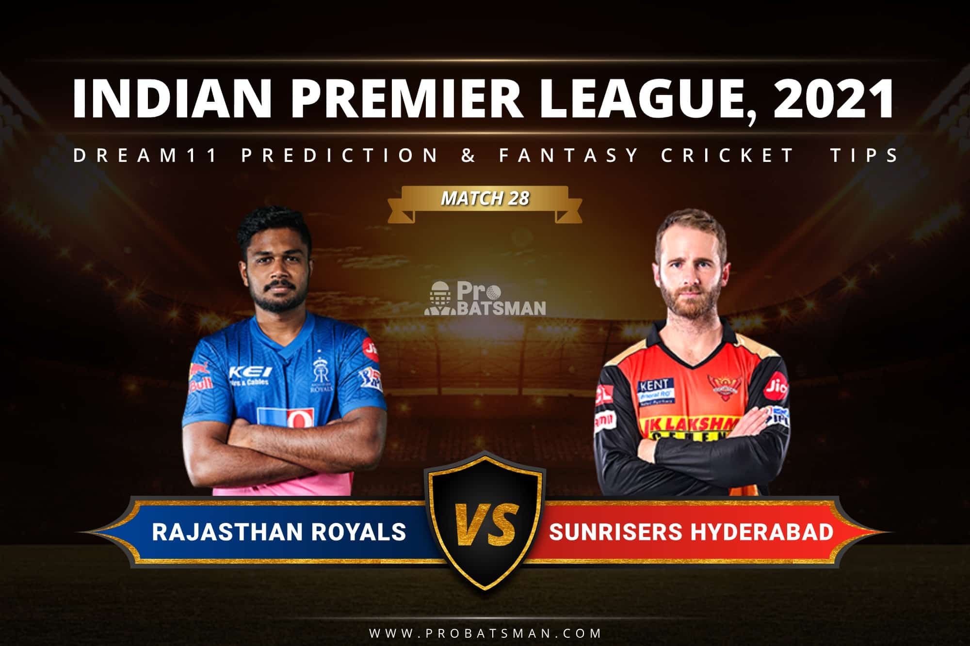 RR vs SRH Dream11 Prediction: Fantasy Cricket Tips, Playing XI, Pitch Report, Stats & Injury Updates of Match 28, IPL 2021