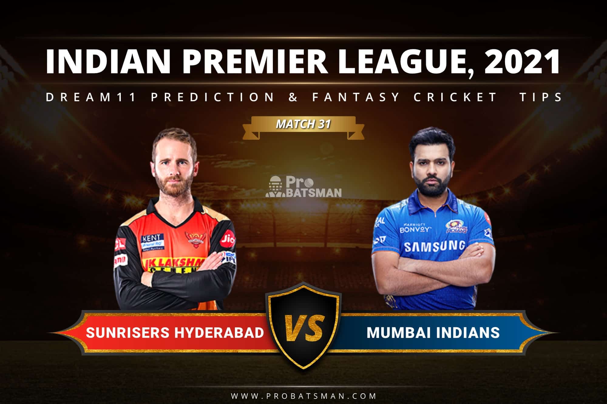 SRH vs MI Dream11 Prediction: Fantasy Cricket Tips, Playing XI, Pitch Report, Stats & Injury Updates of Match 31, IPL 2021