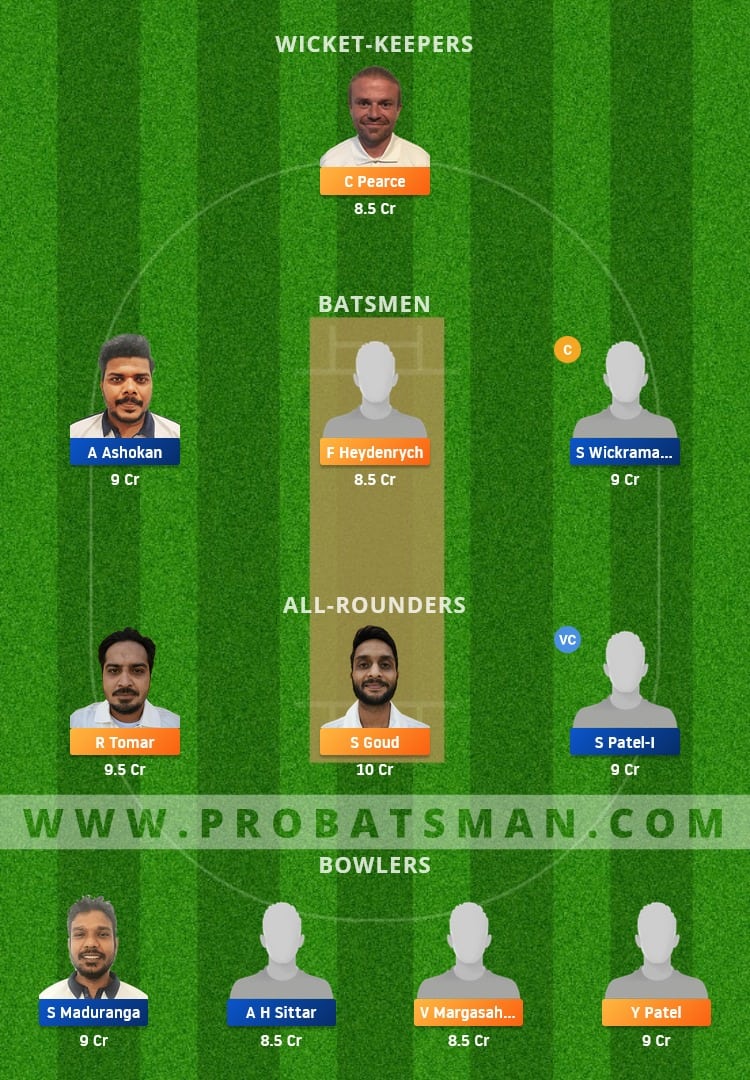 VCC vs PCK Dream11 Fantasy Team Prediction