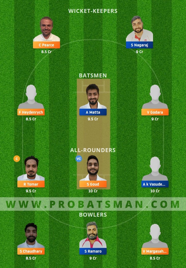 VCC vs BRD Dream11 Fantasy Team Prediction
