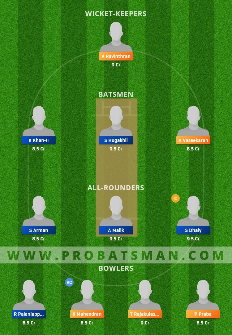 BUB vs VG Dream11 Fantasy Team Prediction