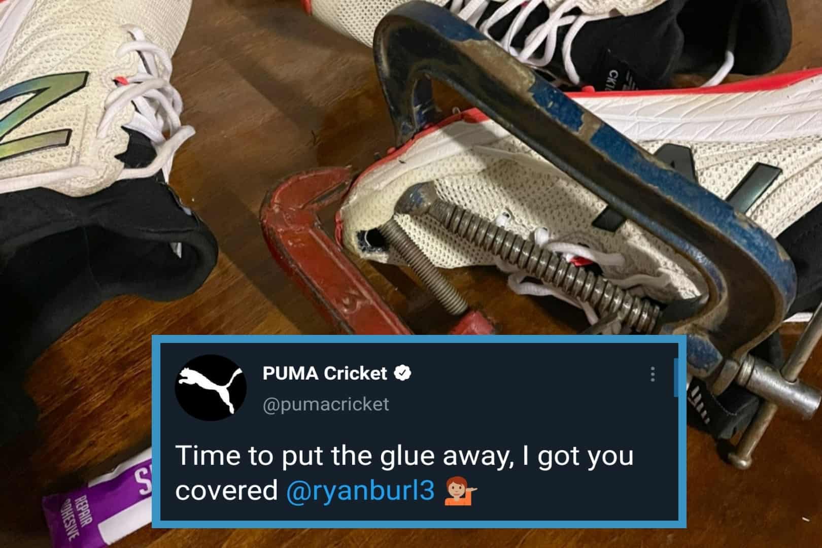 Puma Cricket Offers Support After Zimbabwe Cricketer Ryan Burl Posts An Image Of His Ripped Shoes