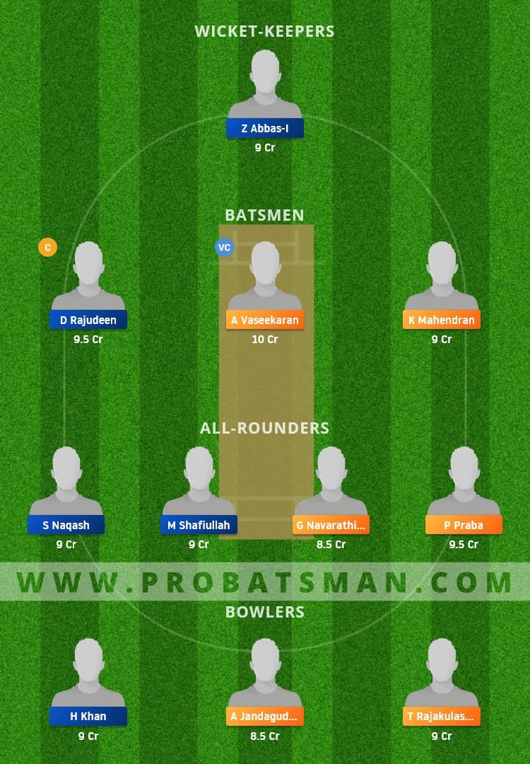 BUB vs BBS Dream11 Fantasy Team Prediction