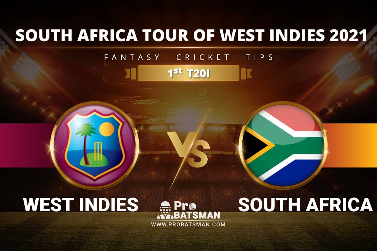 WI vs SA Dream11 Prediction With Stats, Player Records, Pitch Report of South Africa Tour of West Indies 2021 For 3rd T20I