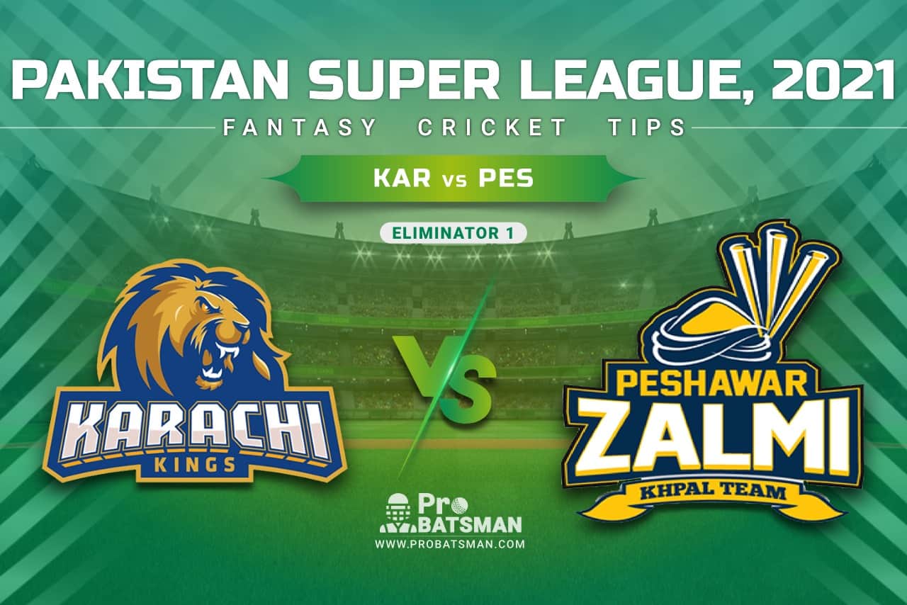 KAR vs PES Dream11 Prediction, Fantasy Cricket Tips: Playing XI, Pitch Report & Player Record of Pakistan Super League (PSL) 2021 For Eliminator 1