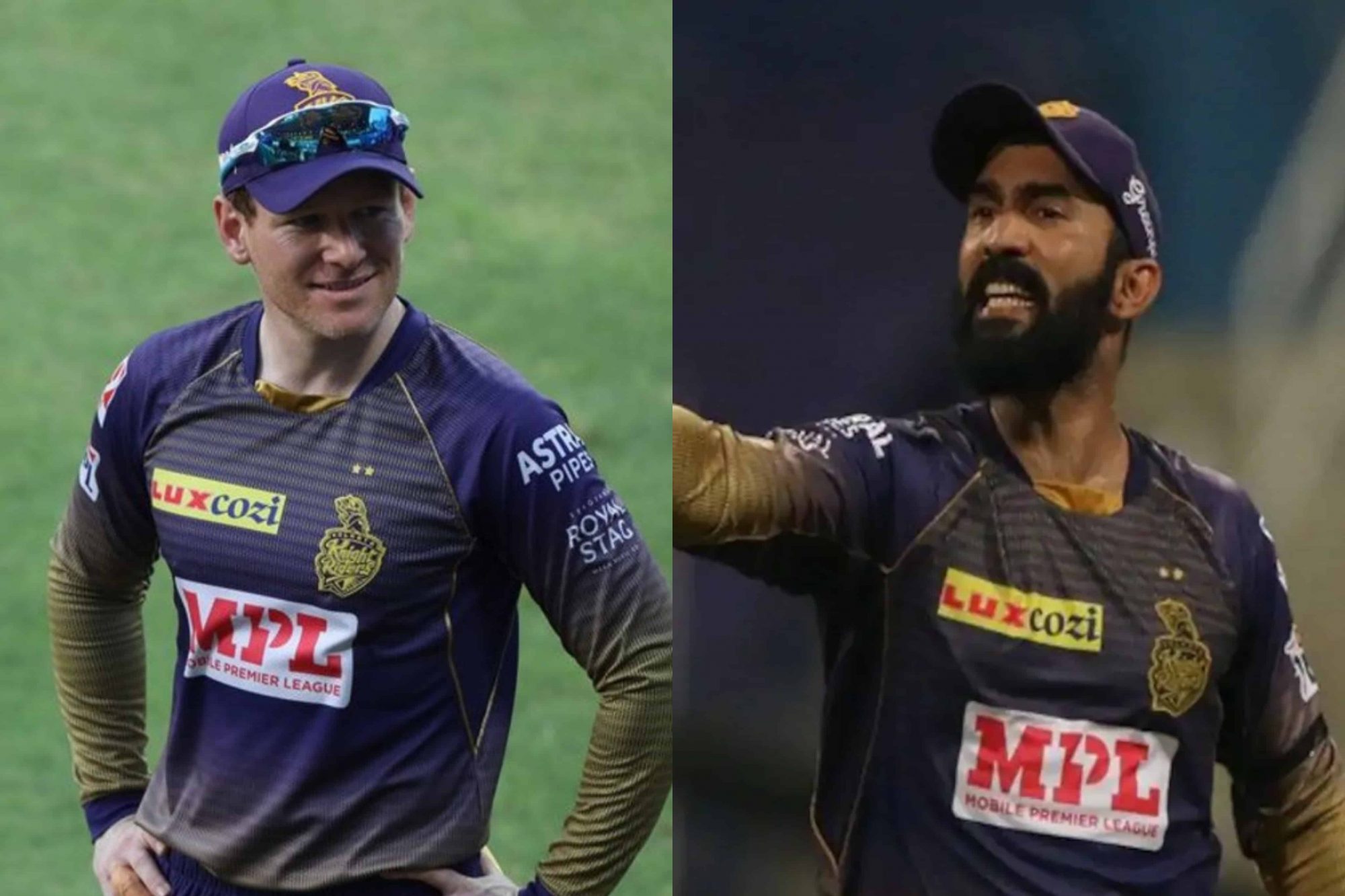 Eoin Morgan and Dinesh Karthik