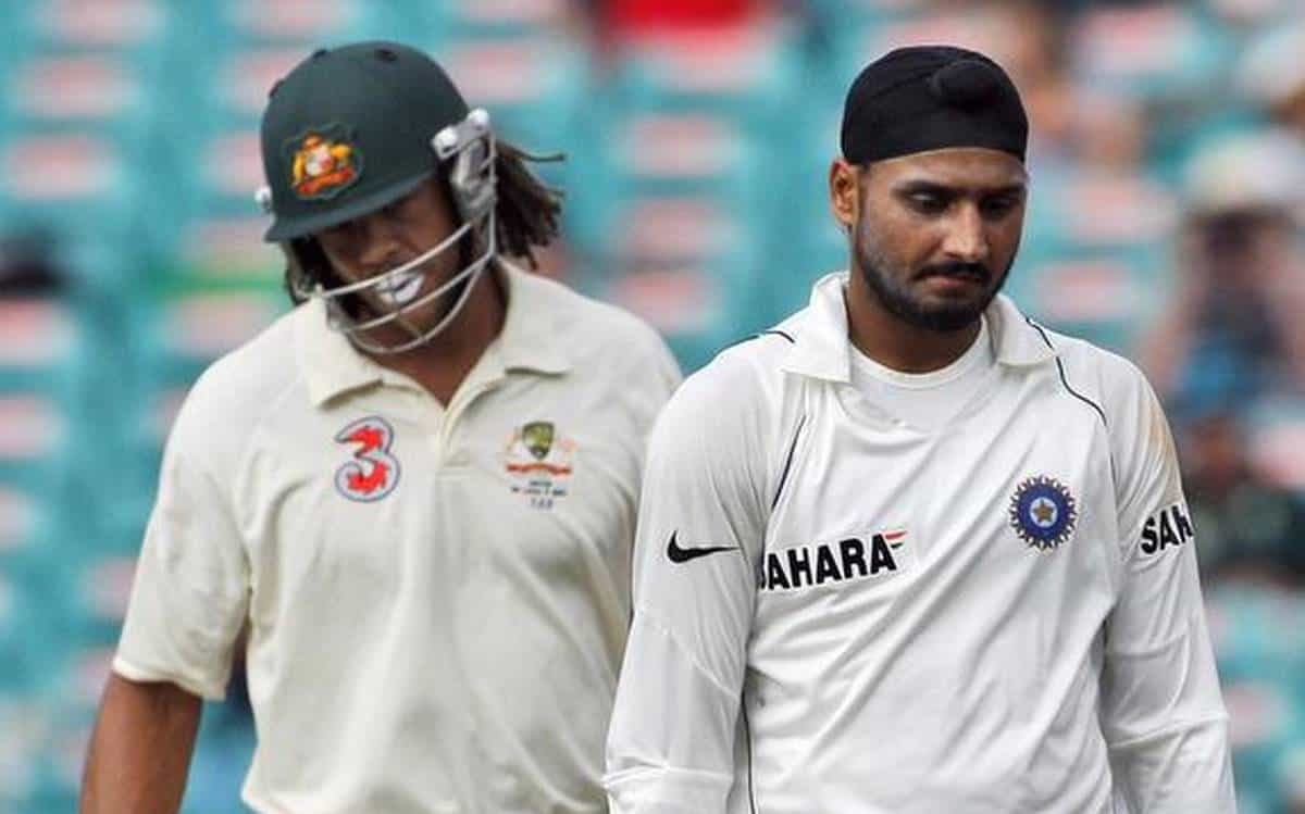 Harbhajan Singh and Andrew Symonds