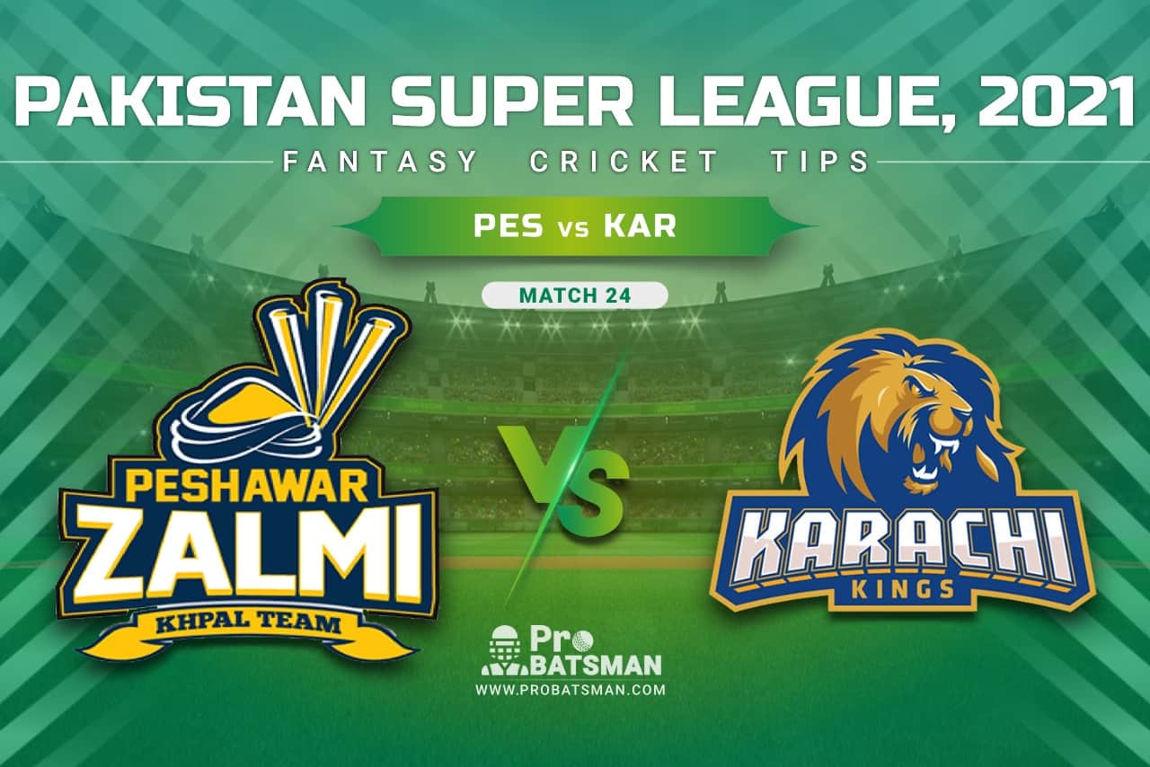 PES vs KAR Dream11 Prediction, Fantasy Cricket Tips: Playing XI, Pitch Report & Player Record of Pakistan Super League (PSL) 2021 For Match 24