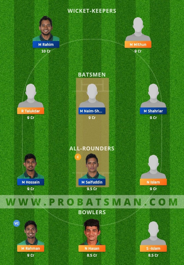 PBCC vs AL Dream11 Fantasy Team Prediction