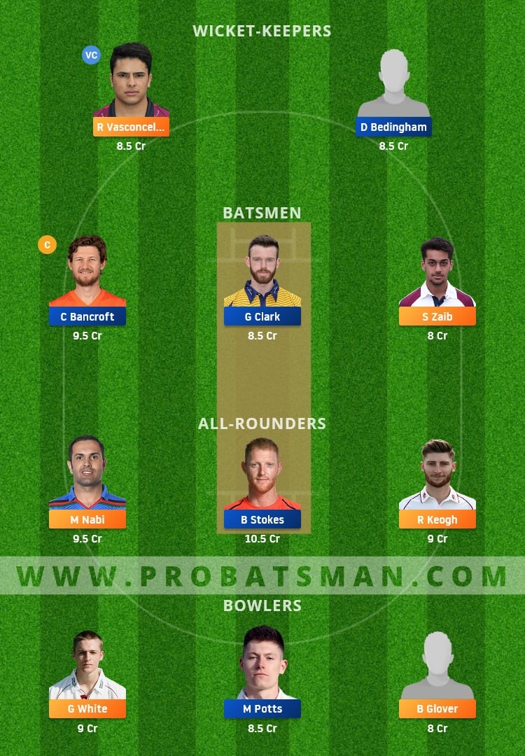 NOR vs DUR Dream11 Fantasy Team Prediction