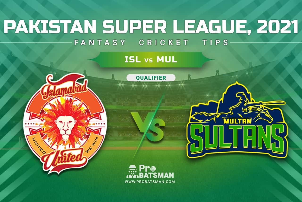 ISL vs MUL Dream11 Prediction, Fantasy Cricket Tips: Playing XI, Pitch Report & Player Record of Pakistan Super League (PSL) 2021 For Qualifier