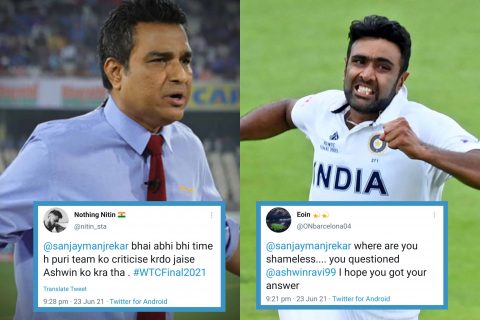 Sanjay Manjrekar Shredded Into ‘Bits and Pieces’ By Twitter After R Ashwin Becomes Highest Wicket Taker Of WTC