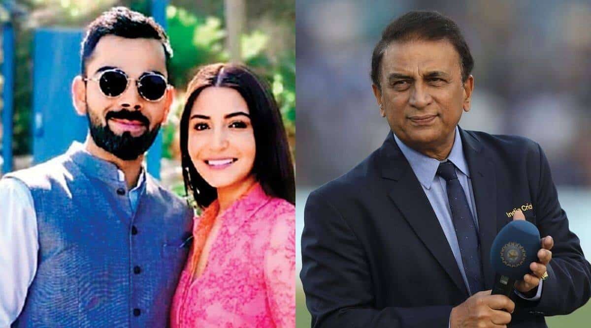 Virat Kohli, Anushka Sharma and Sunil Gavaskar