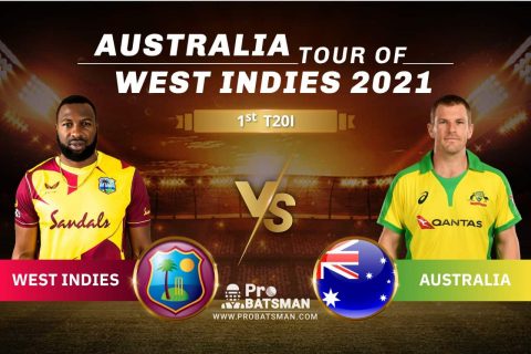 WI vs AUS Dream11 Prediction With Stats, Player Records, Pitch Report & Match Updates For 1st T20I