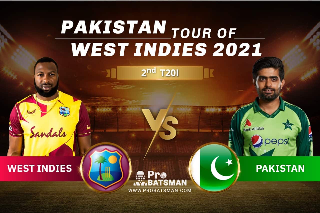 WI vs PAK Dream11 Prediction With Stats, Player Records, Pitch Report & Match Updates For 2nd T20I