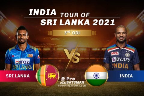 SL vs IND Dream11 Prediction With Stats, Pitch Report  & Player Record of India Tour of Sri Lanka, 2021 For 3rd ODI