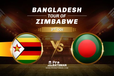 ZIM vs BAN Dream11 Prediction With Stats, Pitch Report  & Player Record of Bangladesh Tour of Zimbabwe, 2021 For 3rd ODI
