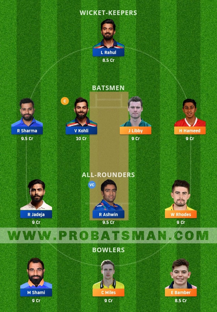 CSXI vs IND Dream11 Fantasy Team Prediction