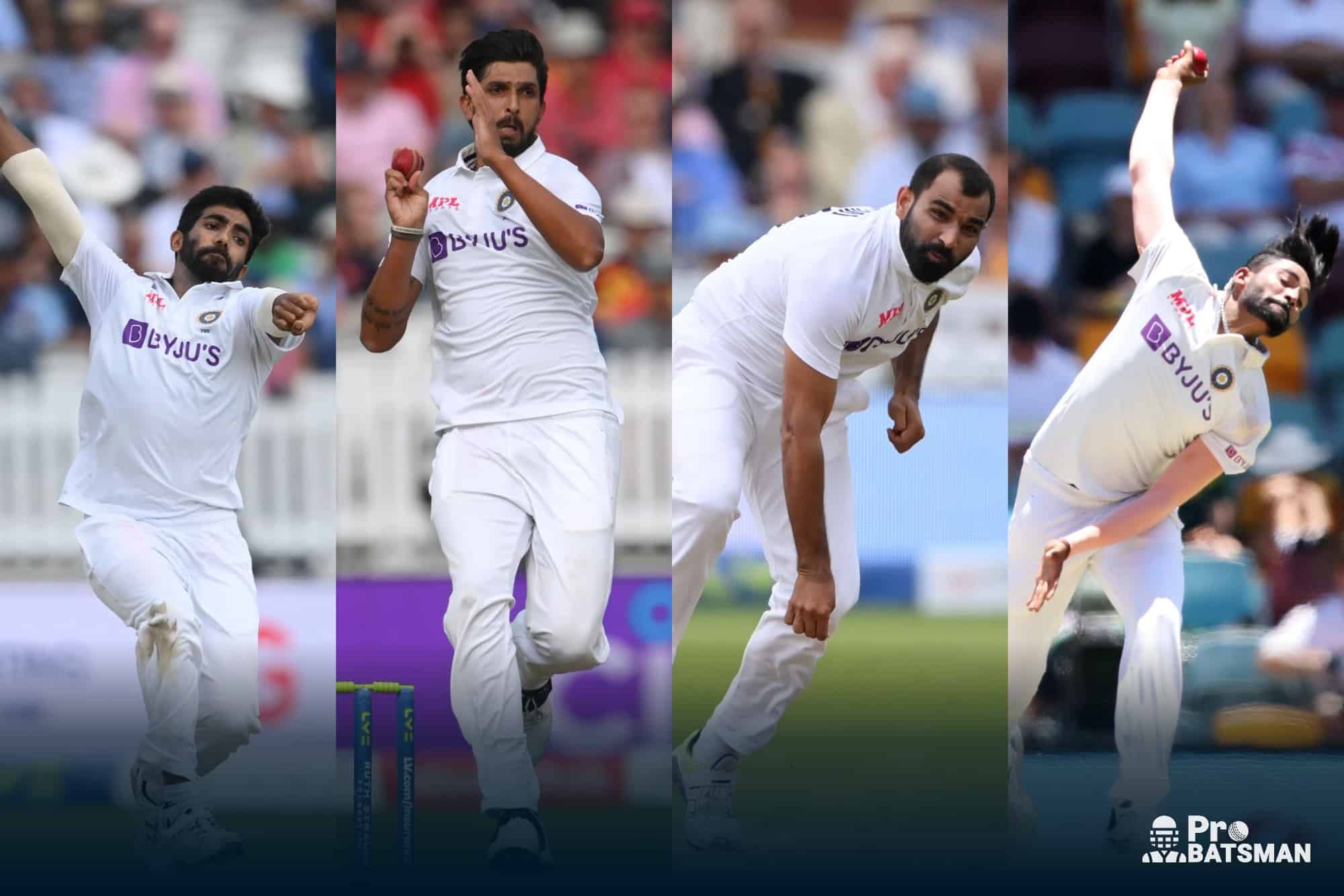 ENG vs IND 20 Wickets Have Been Taken By the Pacers Jasprit Bumrah / Ishant Sharma / Mohammed Shami / Mohammed Siraj