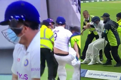 Pitch Invader ‘Jarvo 69’ Is Back Again, This Time As India’s No.4 Batsman; Gets Dragged Off The Field