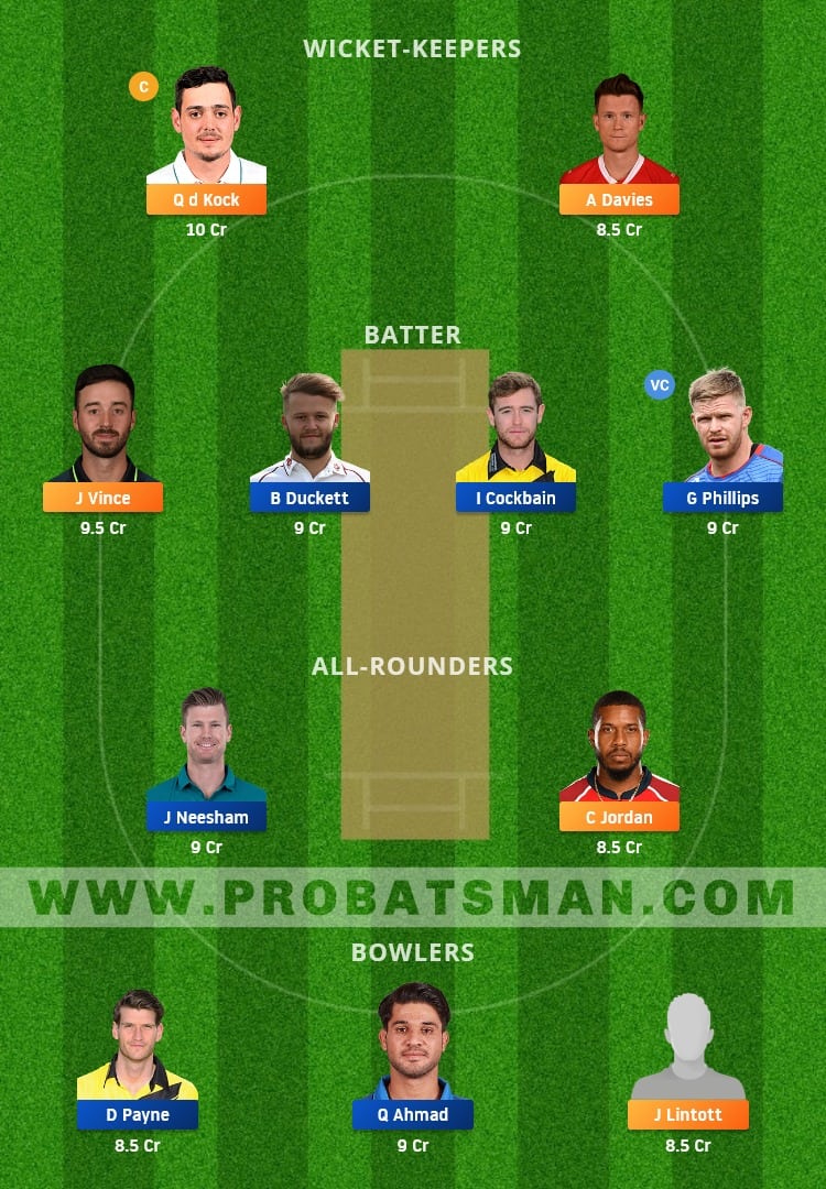 SOB vs WEF Dream11 Fantasy Team Prediction