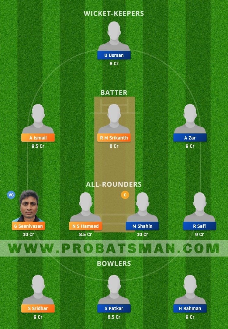 HSG vs GOC Dream11 Fantasy Team Prediction